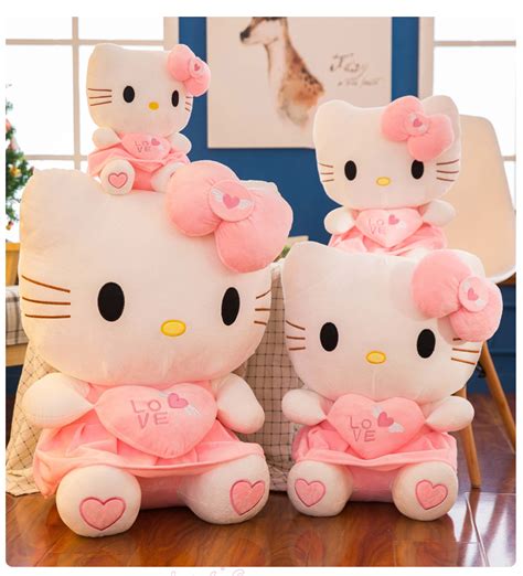 12" Cute Hello Kitty Pink Love Giant Huge Stuffed Plush Animal Toys ...