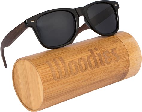 Buy Wood Sunglasses with Polarized Lens in Bamboo Tube Packaging ...