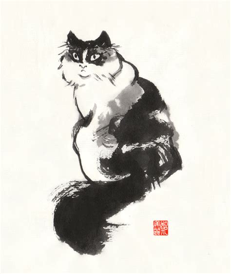 Chinese ink paintings (collection) | Mei-Li Nieuwland Illustration