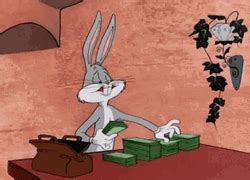 Counting Money Cash Bugs Bunny GIF | GIFDB.com