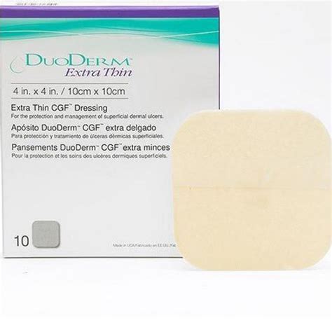 DuoDerm CGF Hydrocolloid Dressing 4" x 4" - DirectPatient.com