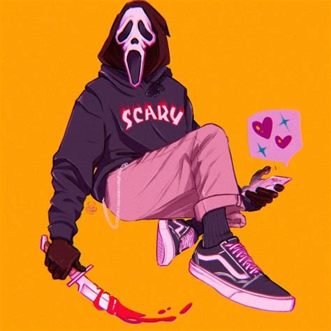 fang! on Twitter | Scary movie characters, Ghostface, Horror movie icons