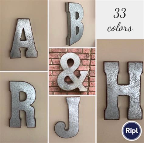 20++ 20 Inch Galvanized Metal Letters - HOMYHOMEE