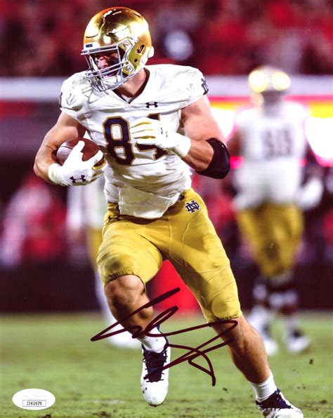 Cole Kmet Signed Notre Dame Fighting Irish 8x10 Photo (JSA COA ...