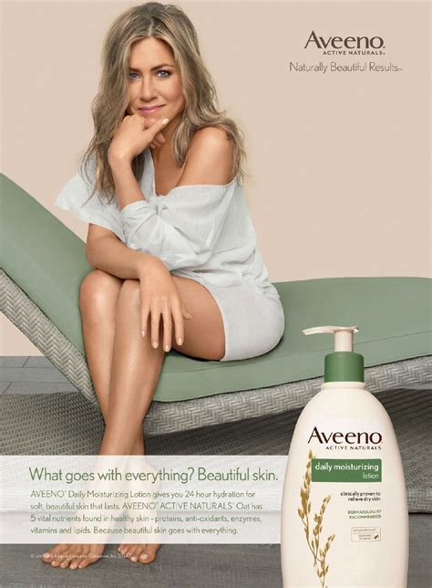 Jennifer Aniston advertises ''Aveeno'' active naturals daily ...