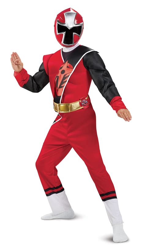 Power Rangers RPM Red Ranger Muscle Costume Size 7-8 New Medium M Med ...