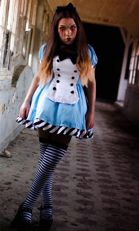 Creepy and Dark Alice in Wonderland Costume