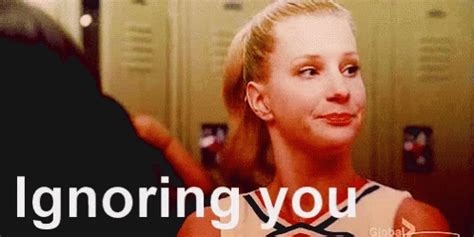 Ignoring You Glee GIF - IgnoringYou Glee Cheerleaders - Discover ...