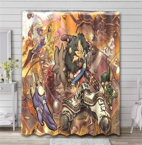 Cannon Busters Characters Bathroom Shower Curtain Waterproof ...