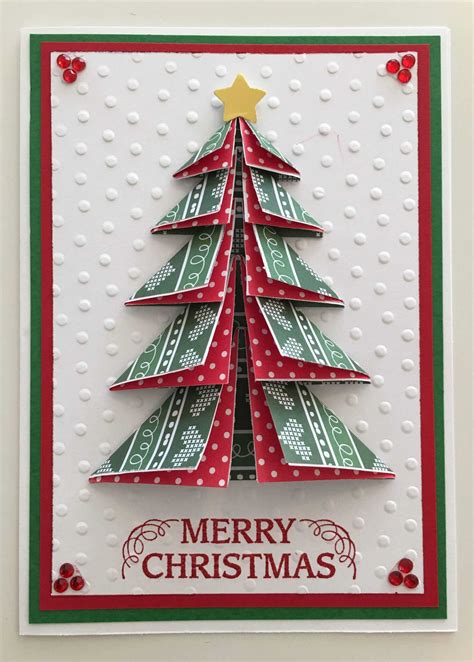 Cby Handmade – Christmas Greeting Card With Paper-Folded 3-D pertaining ...