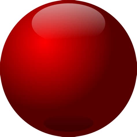 Red Ball Clipart for Web Design