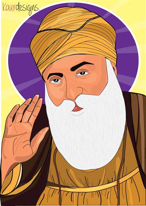 Har Guru Nanak Dev Ji- By Kaur Designs | Illustration design, Graphic ...