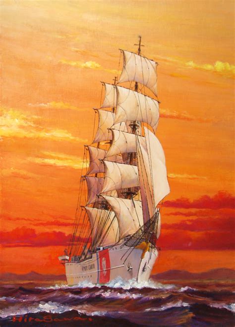 Sailing Ship -Sunset- on Behance