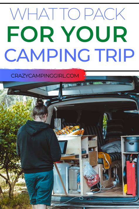 What To Pack For Your Camping Trip - Crazy Camping Girl