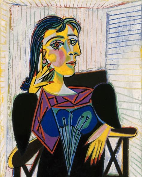 "Portrait of Dora Maar". Pablo Picasso, 1937 | Porträtt, Kubism, Konst