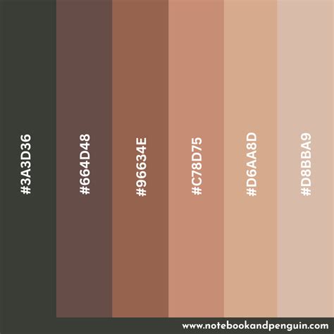 9 Beautiful Skin Tone Color Palettes [Hex Codes Included] in 2023 ...