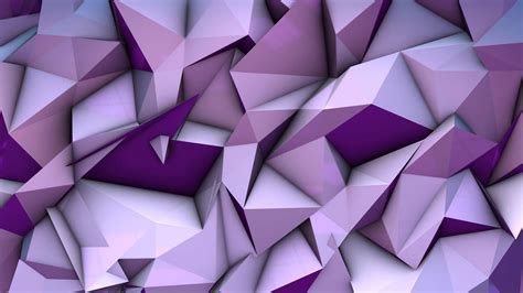 Cool 3D Purple Geometric Shapes Background HD Cool 3D Background ...