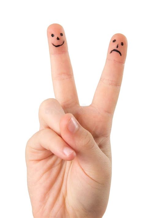 Fingers with faces stock photo. Image of pair, fingers - 22756610