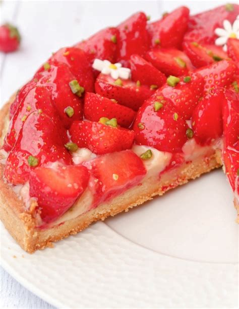 Tarte aux fraises {vegan} - Perle en sucre