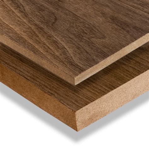 Walnut Veneered Natural MDF Board Full Size - MDF Boards Cut to Size ...