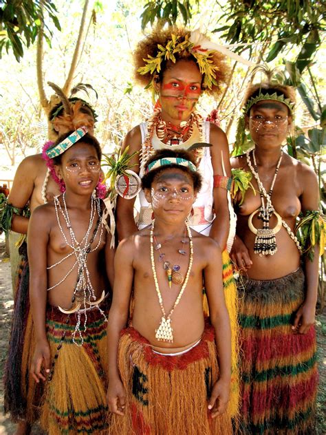 Papuan Tribe Women After Performing Sing-sing in Port Moresby, Papua ...