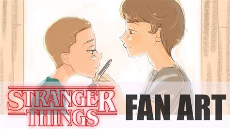 STRANGER THINGS || ELEVEN & MIKE FAN ART 💞 - by Debby - YouTube