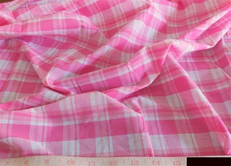 Madras Plaid Fabric made of cotton, for children's and pet clothing.