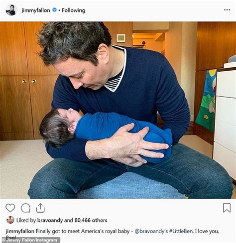 Jimmy Fallon gently cradles Andy Cohen's son Benjamin: 'Finally got to ...