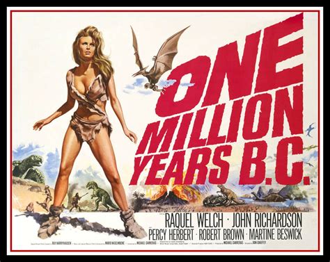 One Million Years Bc Movie Poster Raquel Welch Canvas Print | Etsy