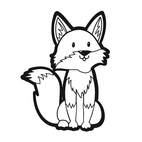 Fox Outline Drawing at GetDrawings | Free download