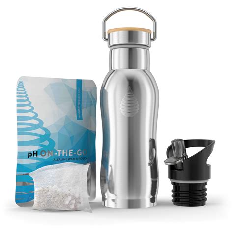 pH ACTIVE Insulated Water Bottle - Filtered Alkaline Water Bottle ...