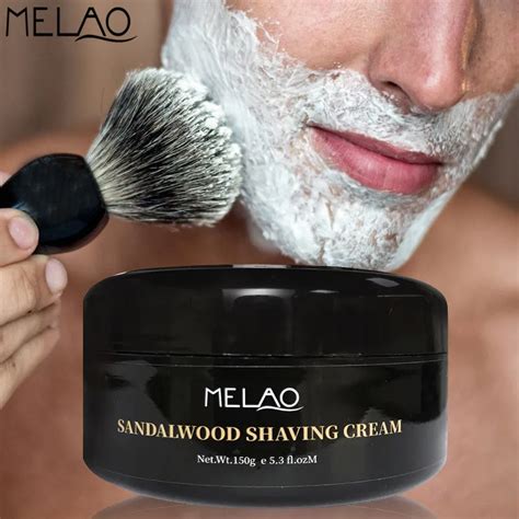 MELAO Natural Shaving Cream for Men Sandalwood Bowl Men Skin Care Foam ...