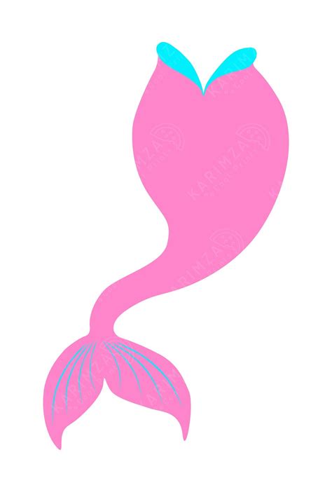 Printable Mermaid Tail Clipart