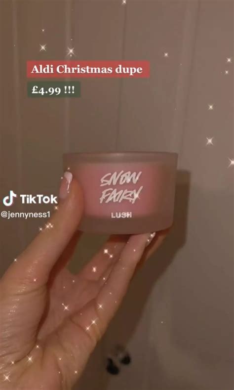 Aldi's 'amazing' Lush Snow Fairy candle dupe that smells 'exactly the ...