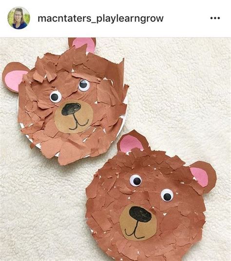 Paper Plate Bear Craft | Bear crafts preschool, Teddy bear crafts ...