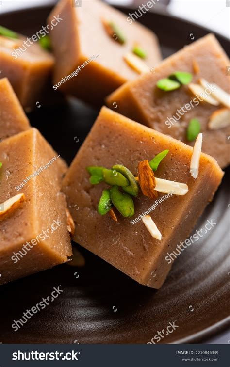 Singhara Barfi Singhada Halwa Made Using Stock Photo 2210846349 ...