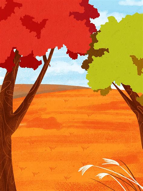 Original Hand Drawn Autumnal Equinox Poster Background Wallpaper Image ...