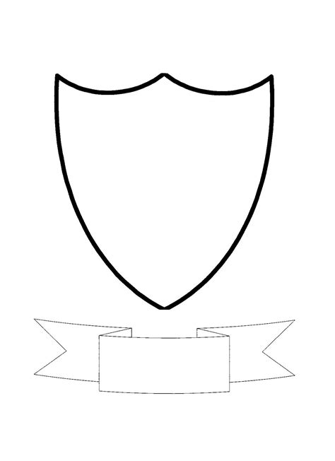 Troop Crest Printable | Family crest template, Shield template ...