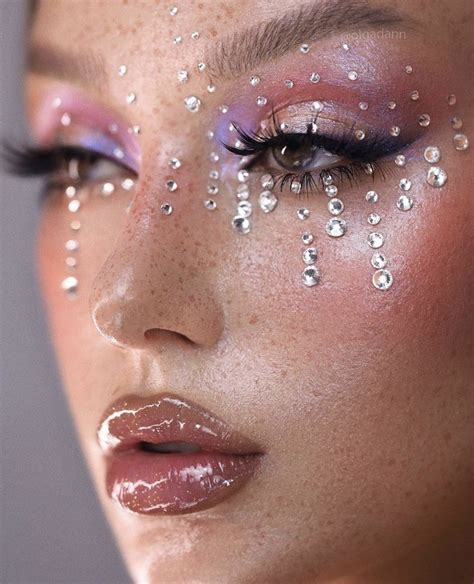 Euphoria Makeup Look Rhinestone Makeup | Gem makeup, Crystal makeup ...