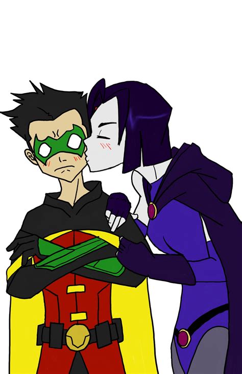 Robin(Damian Wayne)XRaven by DramocArts on DeviantArt