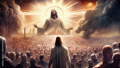 Illustration revelation of Jesus Christ, new testament, religion of ...