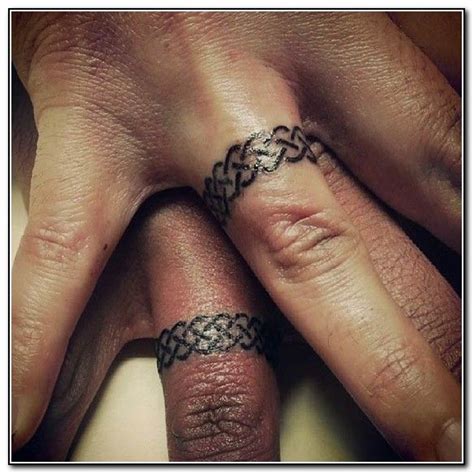 Celtic Love Knot Ring Tattoo | Ring tattoo designs, Ring finger tattoos ...