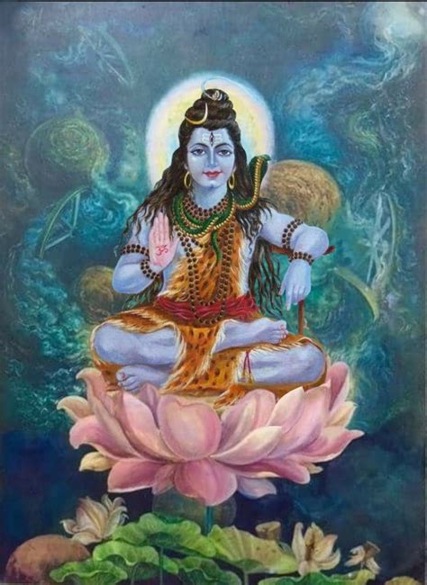 Lord Shiva as adiyogi in creative art painting | Creative art, Lord ...