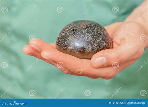 Massage Hot Stone in Male`s Hand Stock Image - Image of clean, herbal ...