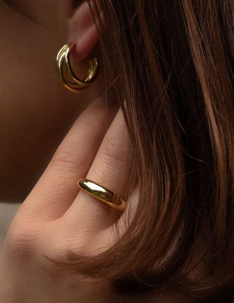 Gold Helix Hoop Earrings, Forever Lasting - Nordicmuse