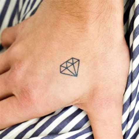 Simple Diamond Tattoo - Etsy