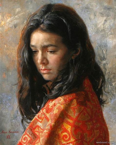 portrait painting by arsen kurbanov 3 - preview | Portrait drawing, Oil ...