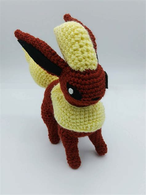 Flareon Pokemon Crochet Plushie - Etsy