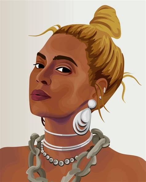 PRINTABLE BEYONCE COLLECTION - digital portrait Beyonce printable art ...