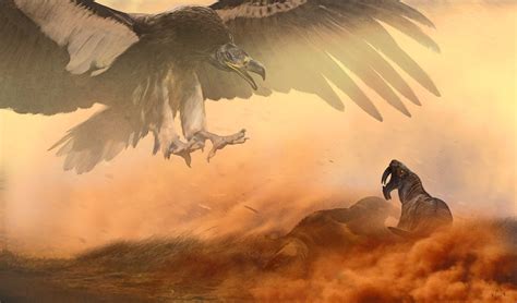 "Rout from the sky" An intimidating Argentavis magnificens (the largest ...